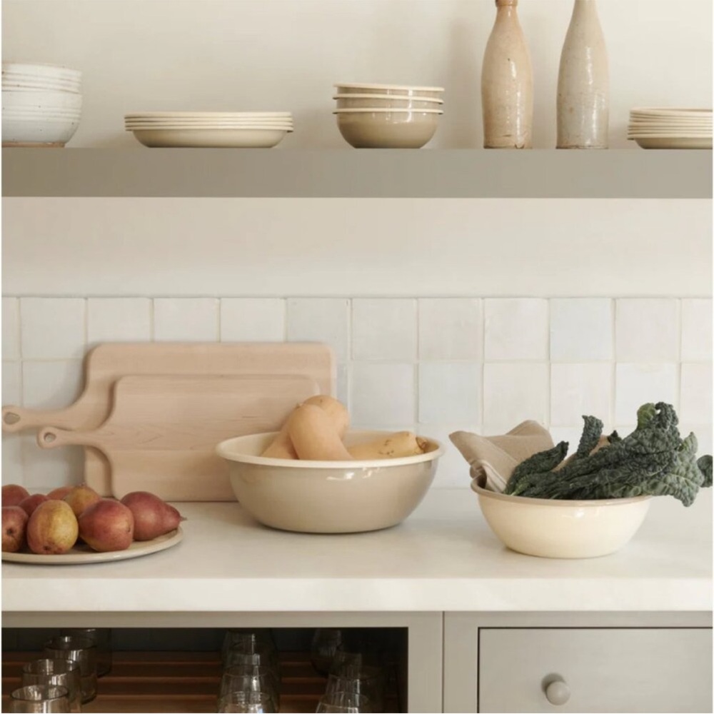 Cream Mikasa kitchen bowls
